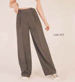 شلوار نیم بگ پشم زنانه