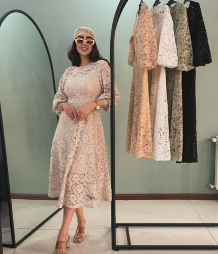 پیراهن مجلسی زنانه گیپورمخمل