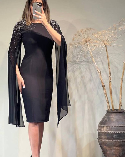 پیراهن آستین حریر