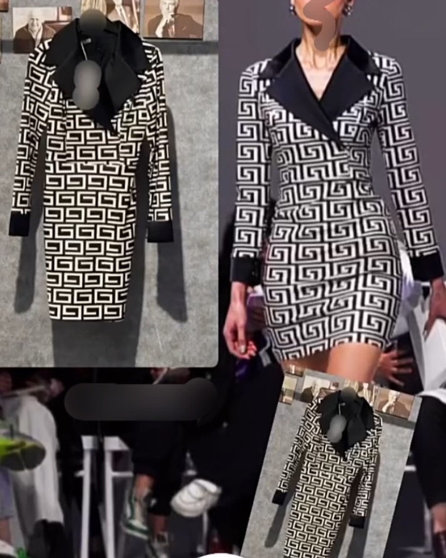 پیراهن مجلسی زنانه طرح دار