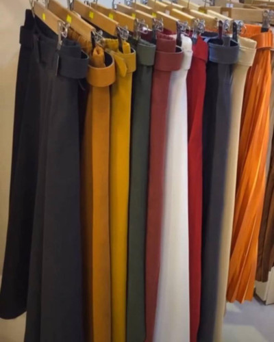 دامن کلوش کمردار