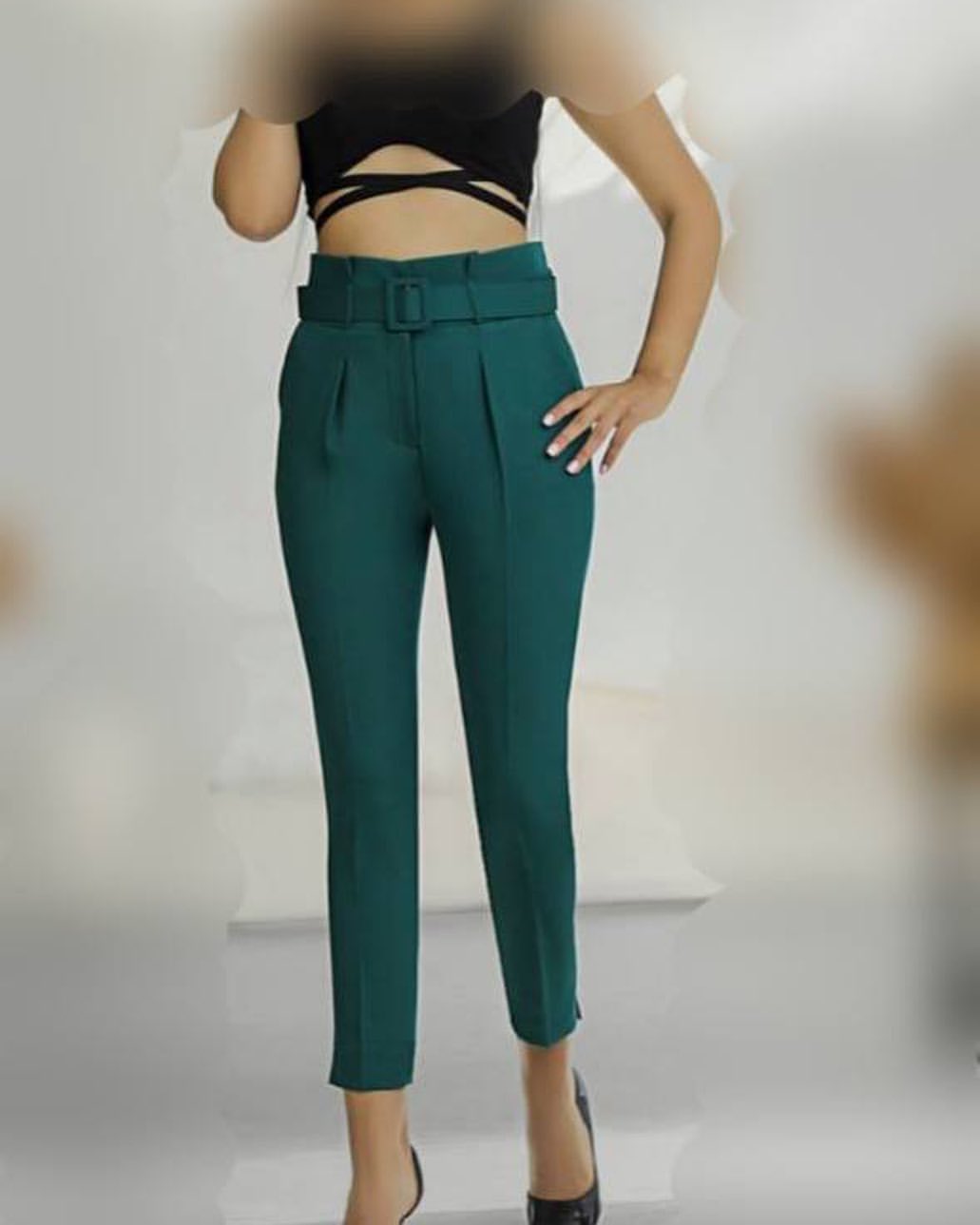 شلوار زنانه راسته فاق بلند