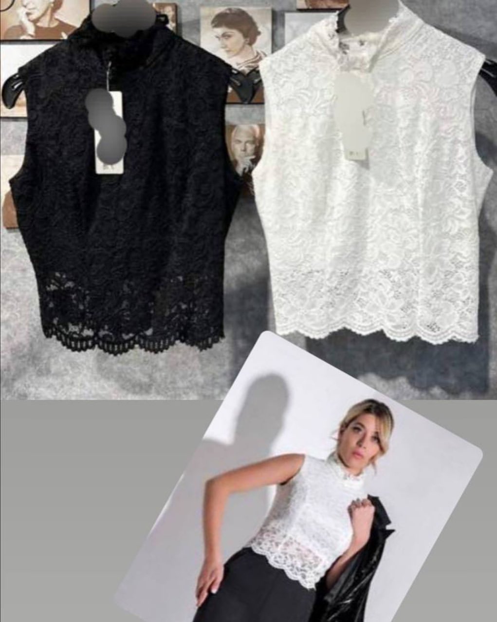 تاپ گیپور یقه ایستاده مشکی