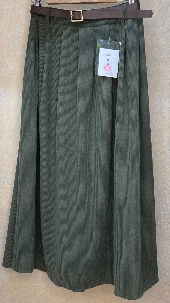 دامن مخمل کبریتی وارداتی