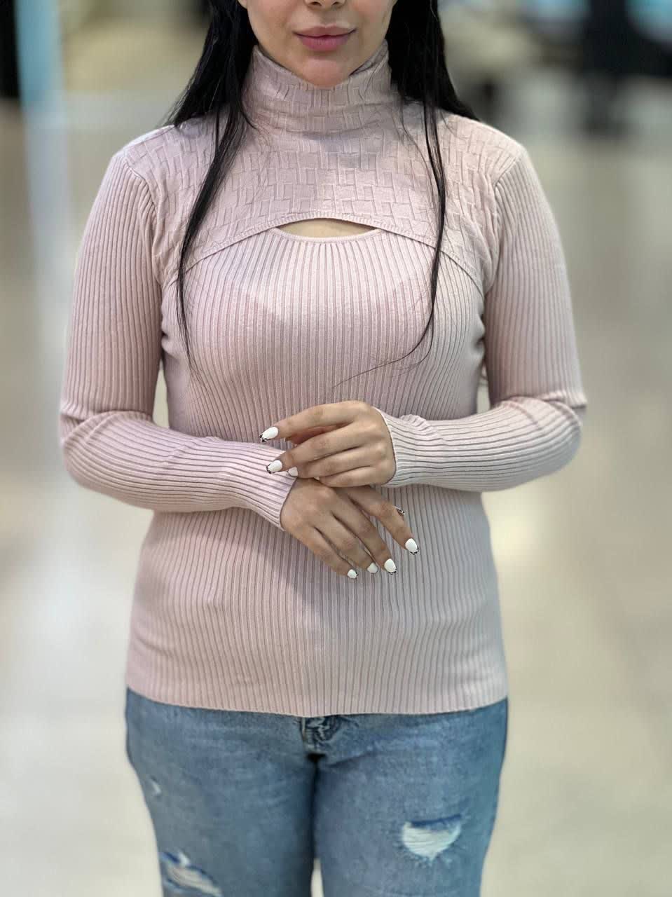 بلوز بافت دخترانه صورتی چرک