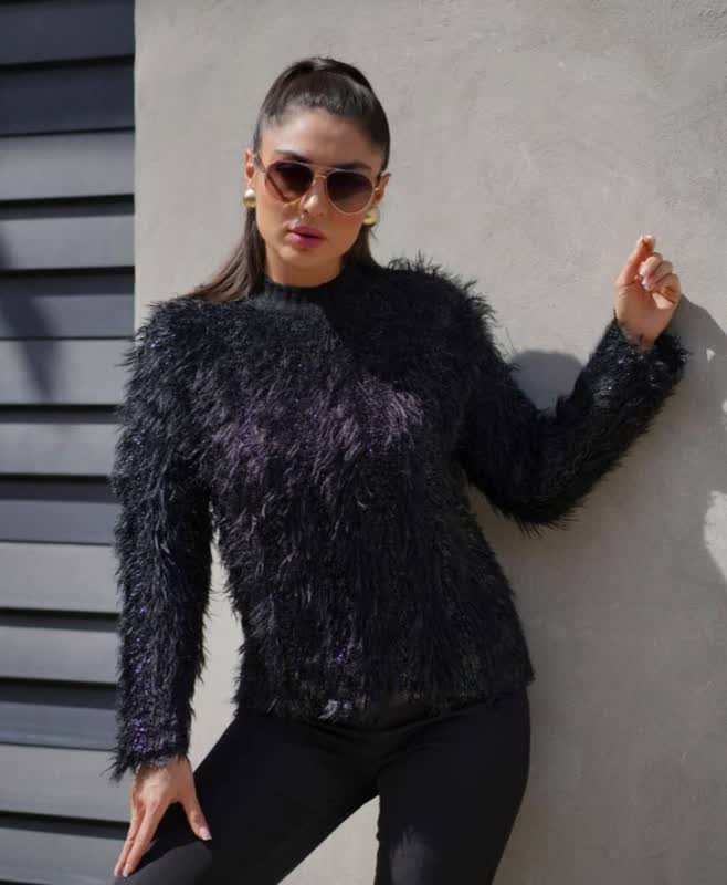 بلوز بافت ریز موهر